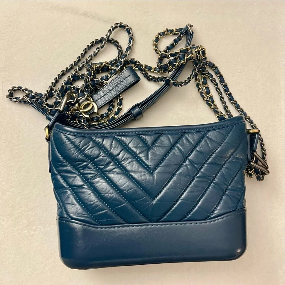 CHANEL Gabrielle Small Chevron Shoulder Bag